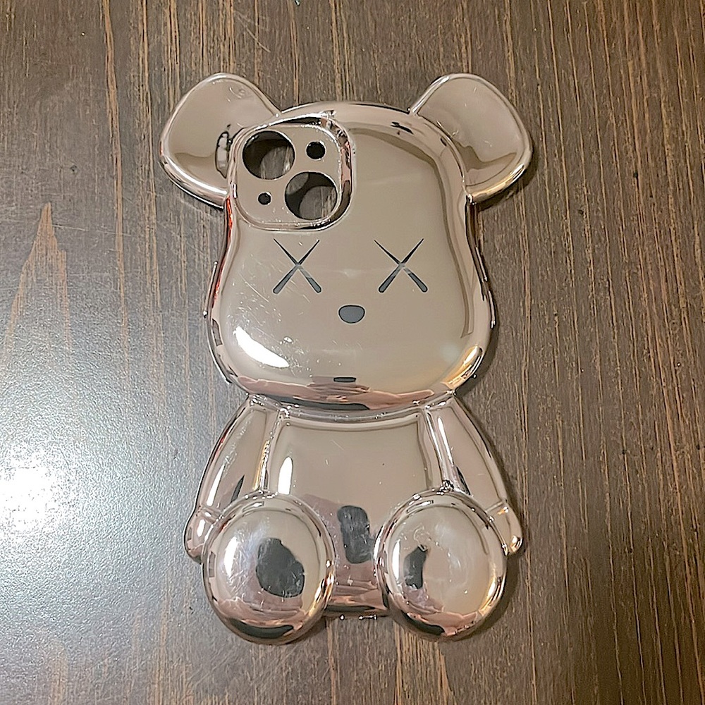 Reflective Pink Bear iPhone 13 Case